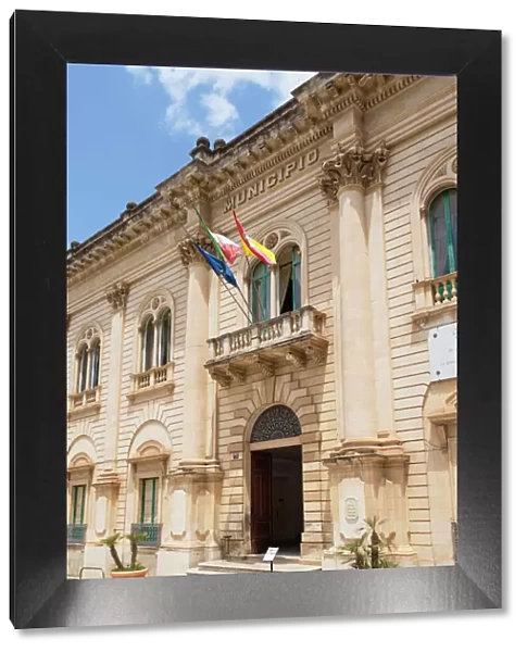 Italy, Sicily, Scicli, The Municipio, Town Hall, featured in Inspector Montalbano TV series
