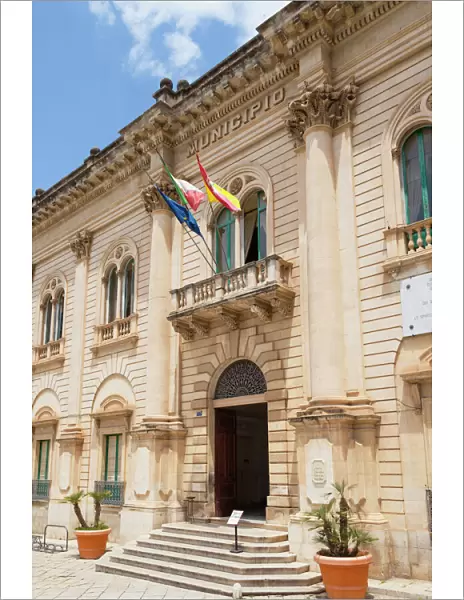 Italy, Sicily, Scicli, The Municipio, Town Hall, featured in Inspector Montalbano TV series