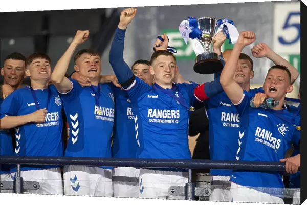 Rangers Youth Team Celebrate Scottish FA Youth Cup Victory: Daniel Finlayson and Team Lift the Trophy After Beating Celtic at Hampden Park (2003)