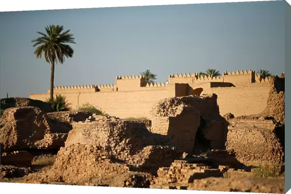 General view of the ancient city of Babylon near Hilla