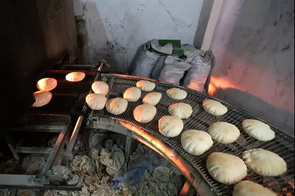 Bread is baked before the time for iftar, or breaking fast