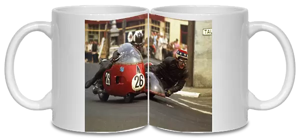 Charlie Freeman & Eddy Fletcher (Norton) 1970 500 Sidecar TT
