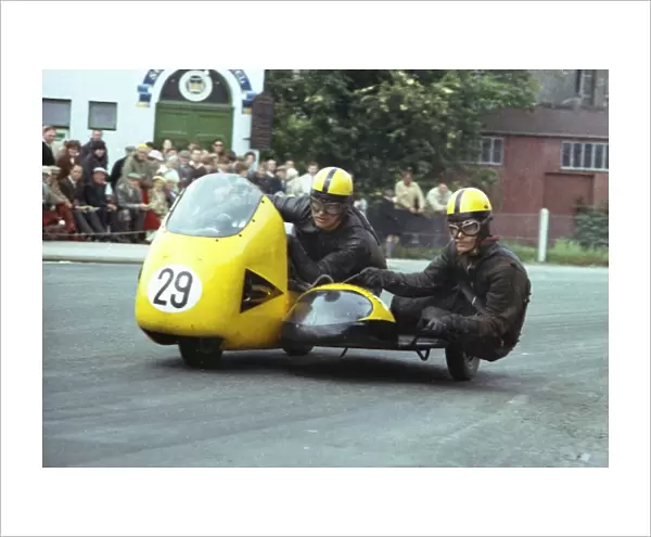 Mac Hobson & Geoff Atkinson (Triumph  /  Norton) 1965 Sidecar TT