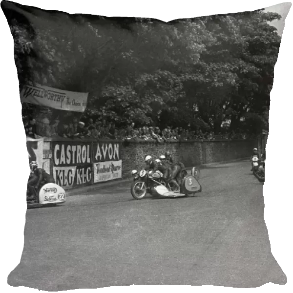 Cyril Smith & Stan Dibben (Norton) 1954 Sidecar TT