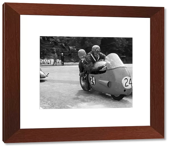 Les Wells & Tony Cook (Norton) 1960 Sidecar TT