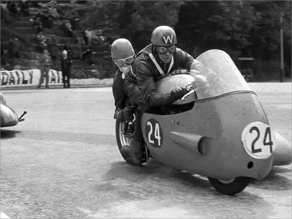 Les Wells & Tony Cook (Norton) 1960 Sidecar TT