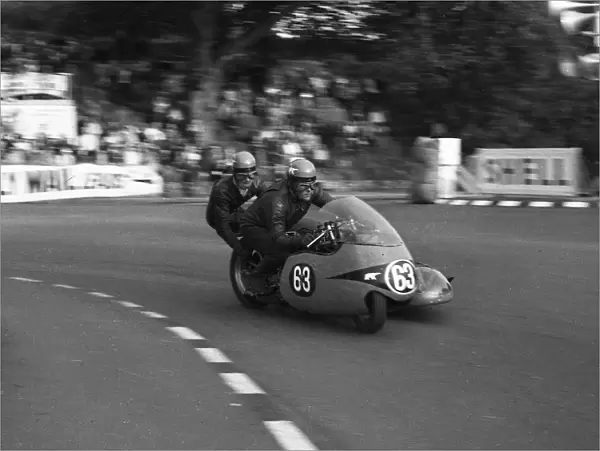 Ron Coxon & D B Argent (Norton) 1966 Sidecar TT