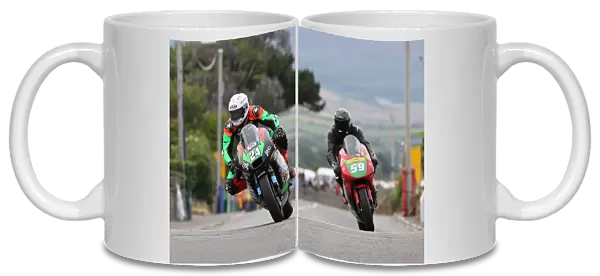 Jonathan Perry (Kawasaki) and Marc Colvin (Kawasaki) 2022 Southern 100