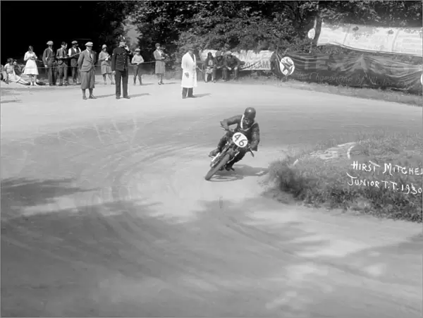 Velocette, H. Mitchell in the 1930 Isle of Man Junior TT