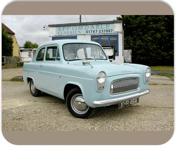 Ford Anglia 100E, 1959, Blue, light