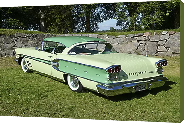 pontiac Bonneville, 1958, Green, 2-tone