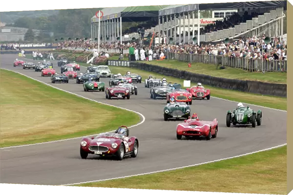 Goodwood Revival Classic racing cars on track multi 2000s