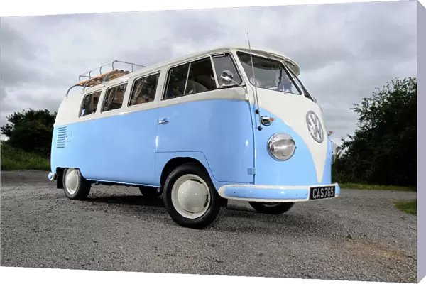 VW Classic Camper van 1958 blue white