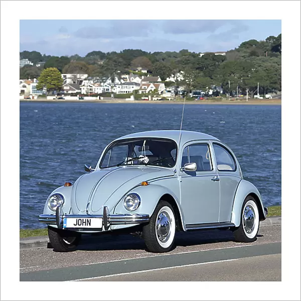 VW Volkswagen Classic Beetle 1500, 1968, Blue, light