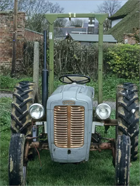 Farm machinery, Ferguson TE20, Little Grey Fergie tractor, c. 1955, front view, England