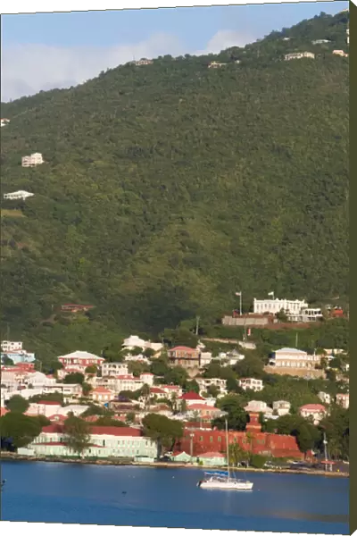 The harbor at Charlotte Amalie on St. Thomas in the U. S. Virgin Islands