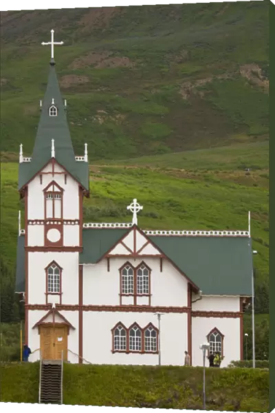Europe, Iceland, Husavik. Christian church built in 1907. Credit as: Don Grall  / 