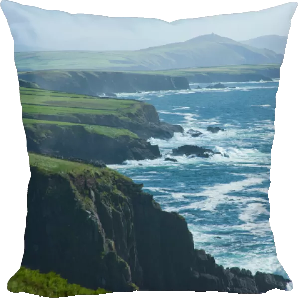 Dingle Peninsula Coastline, Ireland, Waves, Cliffs