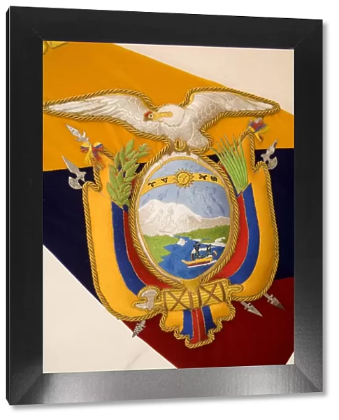 Flag of Ecuador, Cuenca, Ecuador, South America