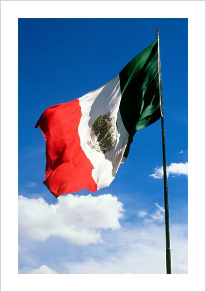 SA, Mexico. The national flag of Mexico