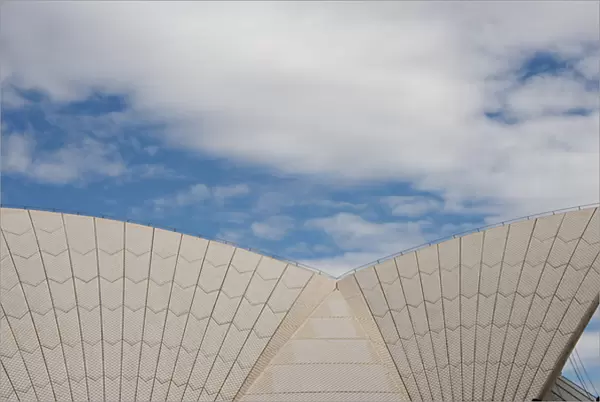 Australia, NSW, Sydney. Sydney Opera House, roof detail