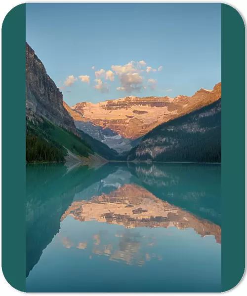 Canada, Banff National Park, Lake Louise, with Mount Victoria and Victoria Gclaiers