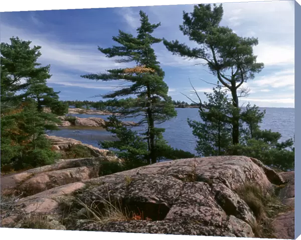 Canada, Ontario, View of Killarney Provincial Park