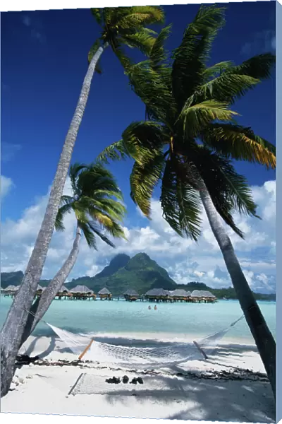 French Polynesia, Bora Bora, View of Pearl Beach Resort