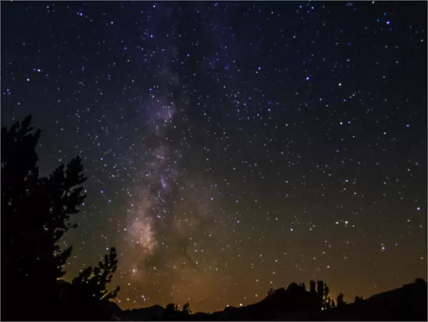 The Milky Way above Dusy Basin, Kings Canyon National Park, California USA
