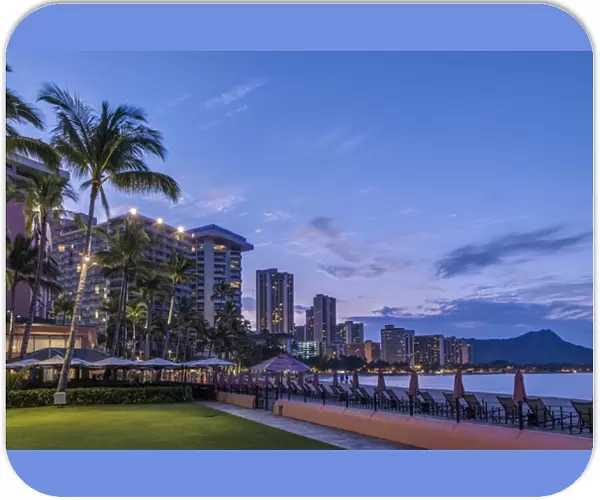 USA, Hawaii, Oahu, Honolulu, Waikiki, The Royal Hawaiian Hotel