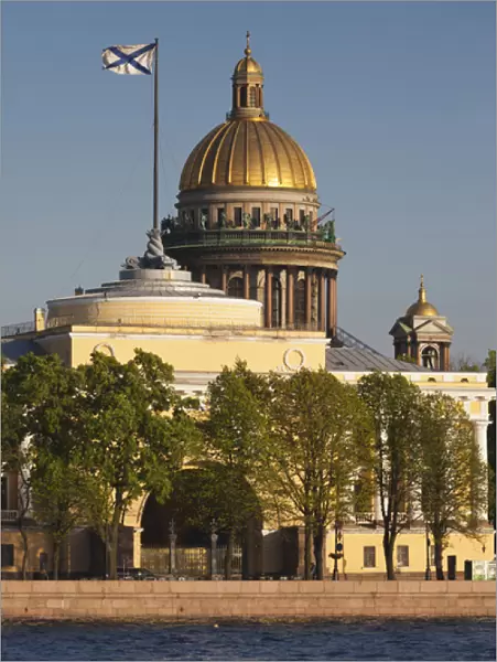 Russia, Saint Petersburg, Center, Saint Isaac Cathedral, from the Neva River