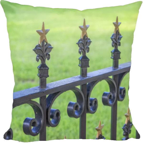 Wrought iron fence, State Capitol building, Austin, Texas, USA