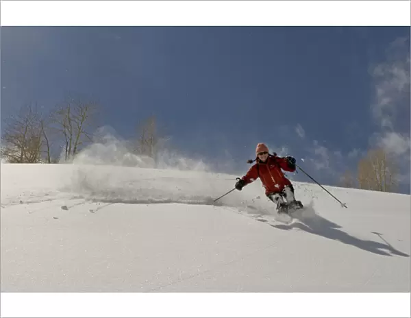 Backcountry powder skiing Big Cottonwood Canyon, Uinta- Wasatch-Cache National Forest
