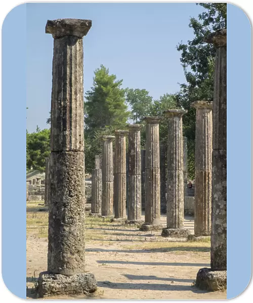Palaistra, Ancient Greek ruins, Oympia, Greece, Europe