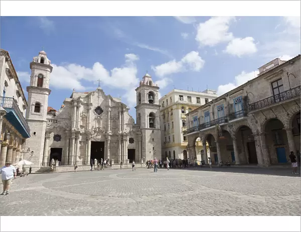 Cuba, Havana, Old Havana. Cathedral Square