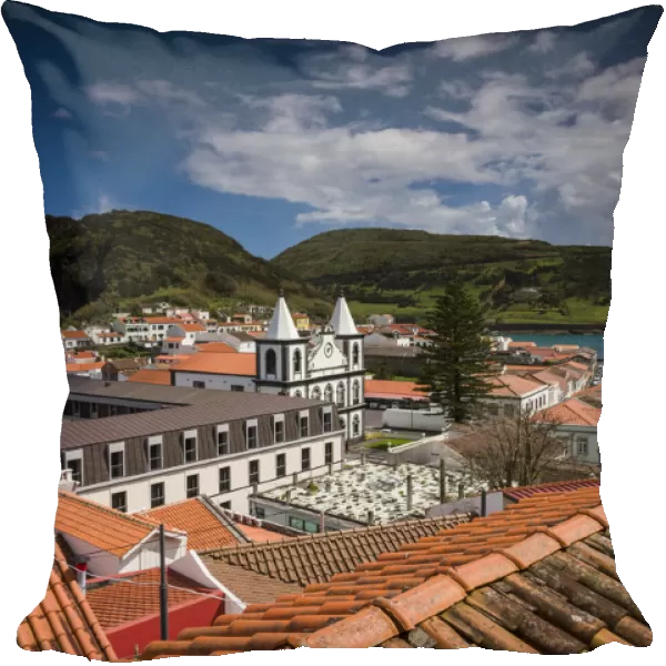 Portugal, Azores, Faial Island, Horta. Igreja de Nossa Senhora das Angustias exterior