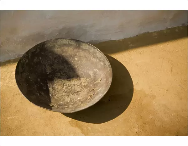 India, Rajasthan. Traditional bowl close-up