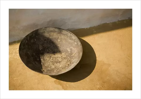 India, Rajasthan. Traditional bowl close-up