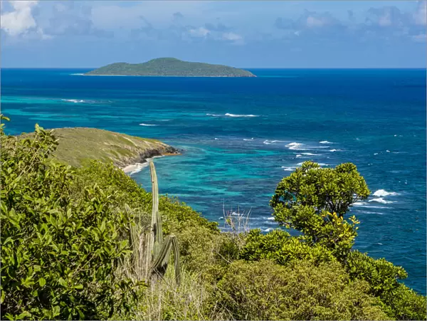 Point Udall with Buck Island in background, St. Croix, US Virgin Islands