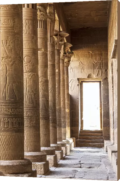 Africa, Egypt, Aswan. Philae Temple on Agilkia Island in the Nile River