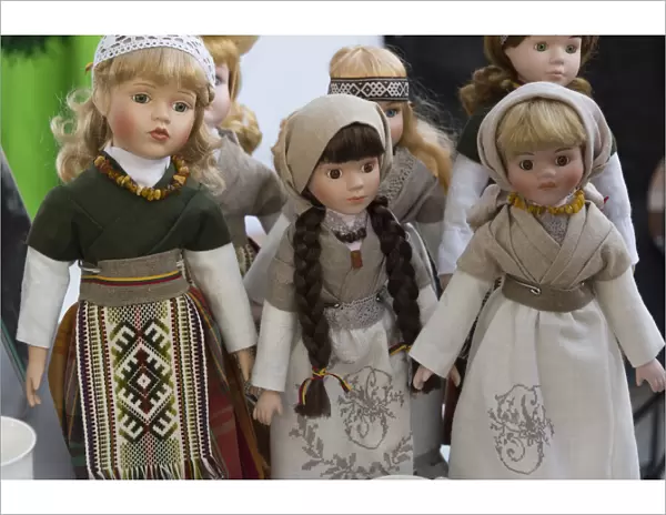 Lithuanian girl dolls, Klaipeda, Lithuania