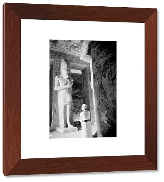 Abu Simbel Egypt, Tourist inside Temple (NR)