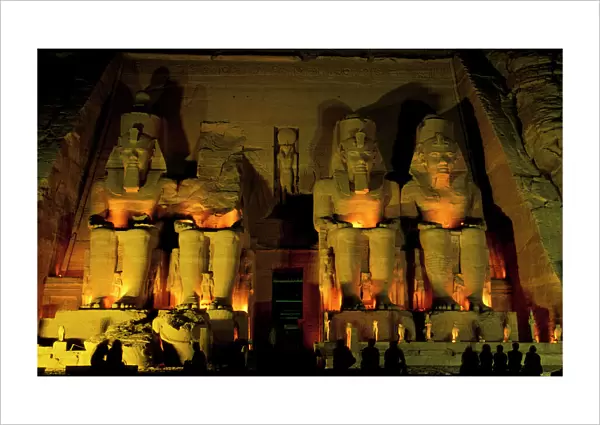 AF, Egypt, Abu Simbel. Colossal Figures of Ramesses II, Great Temple of Ramessess II