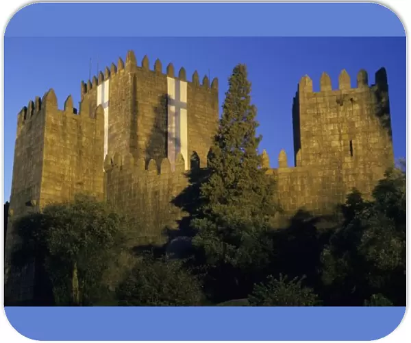 Portugal, Minho, Guimaraes. Castelo de Sao Miguel (10th century castle)