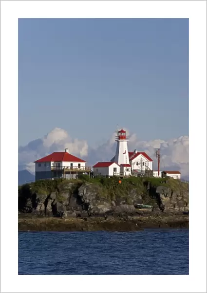 Canada, British Columbia. View of Green Island Lighthouse