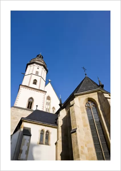 Germany, Sachsen, Leipzig. Thomaskirche church, exterior