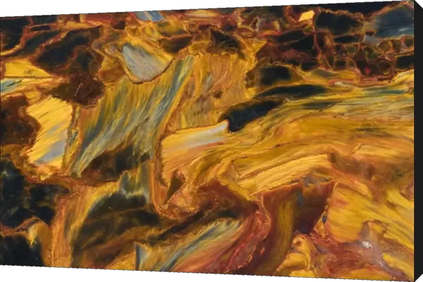 Close-up of pietersite stone found in Namibia