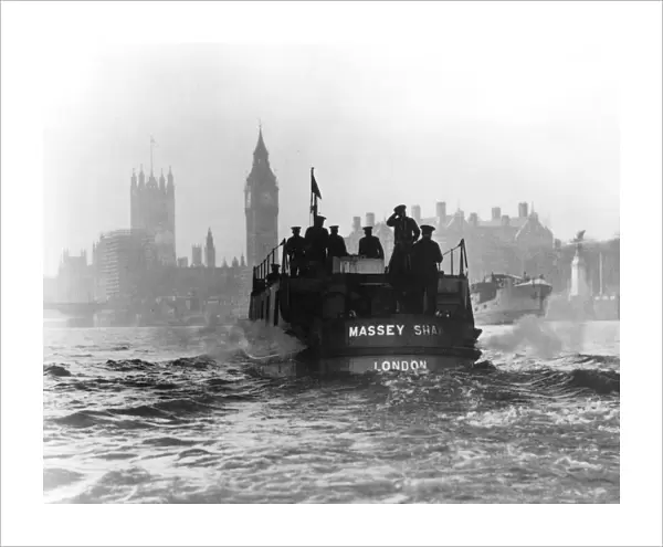 Massey Shaw fireboat on the River Thames