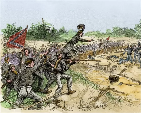 Confederate advance at the Battle of Chancellorsville