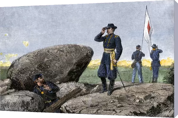 Little Round Top signal station, Battle of Gettysburg